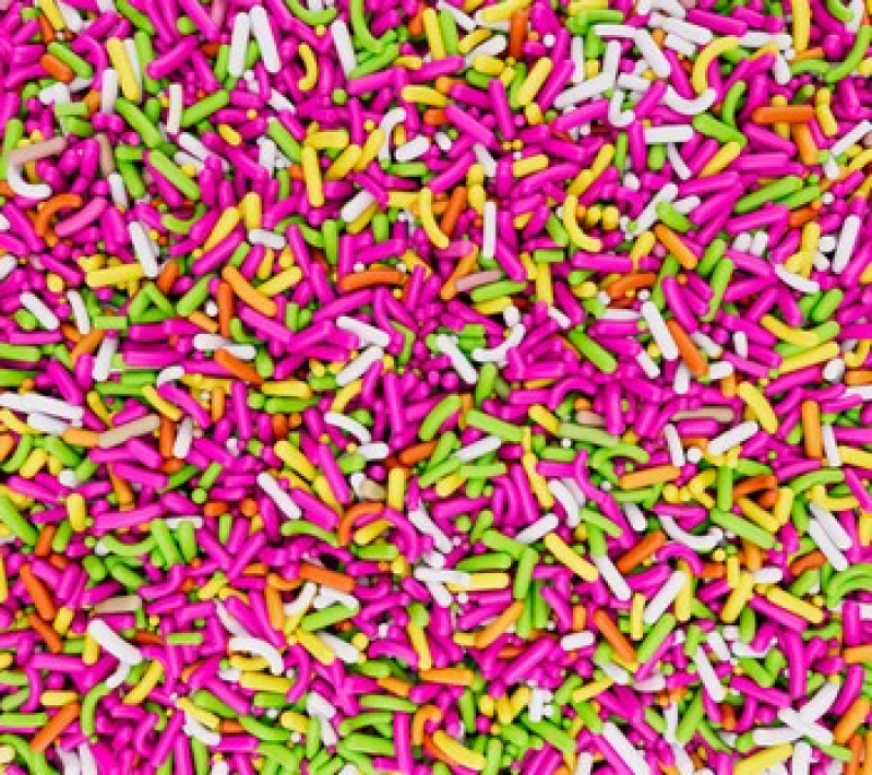 Sprinkles Confeitos Preços Coqueiro - Confeitos Coloridos de Chocolate